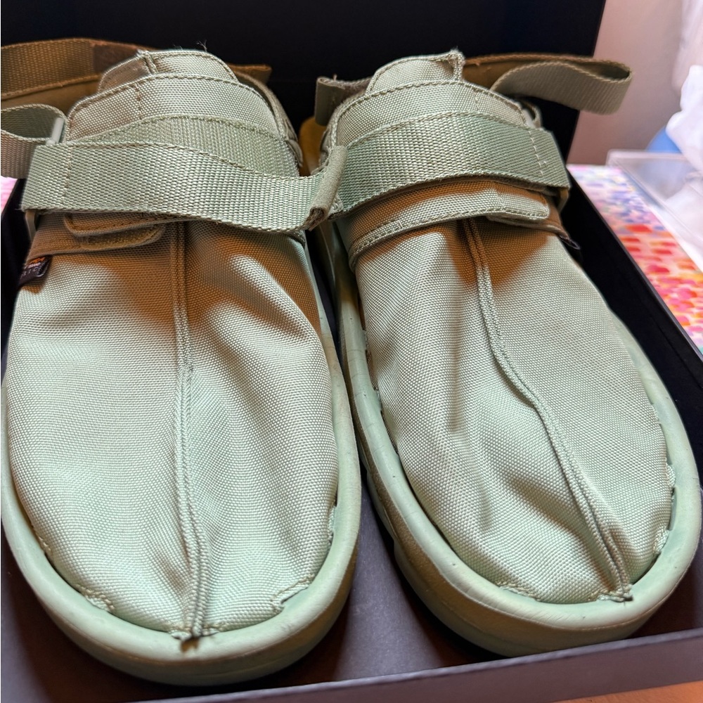 Reebok Sage Green Slip-On Sneakers